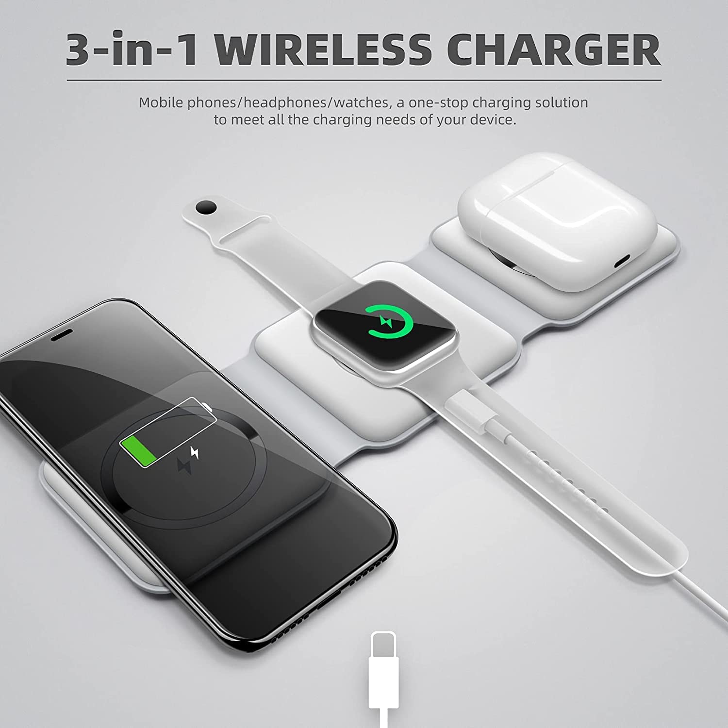 3-in-1 Wireless Charging Pad - Lees Store