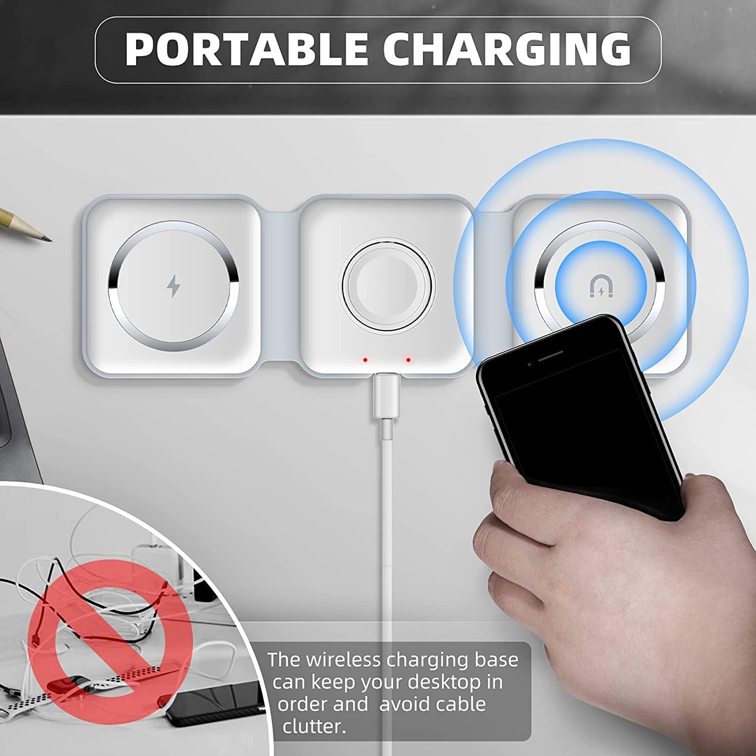3-in-1 Wireless Charging Pad - Lees Store