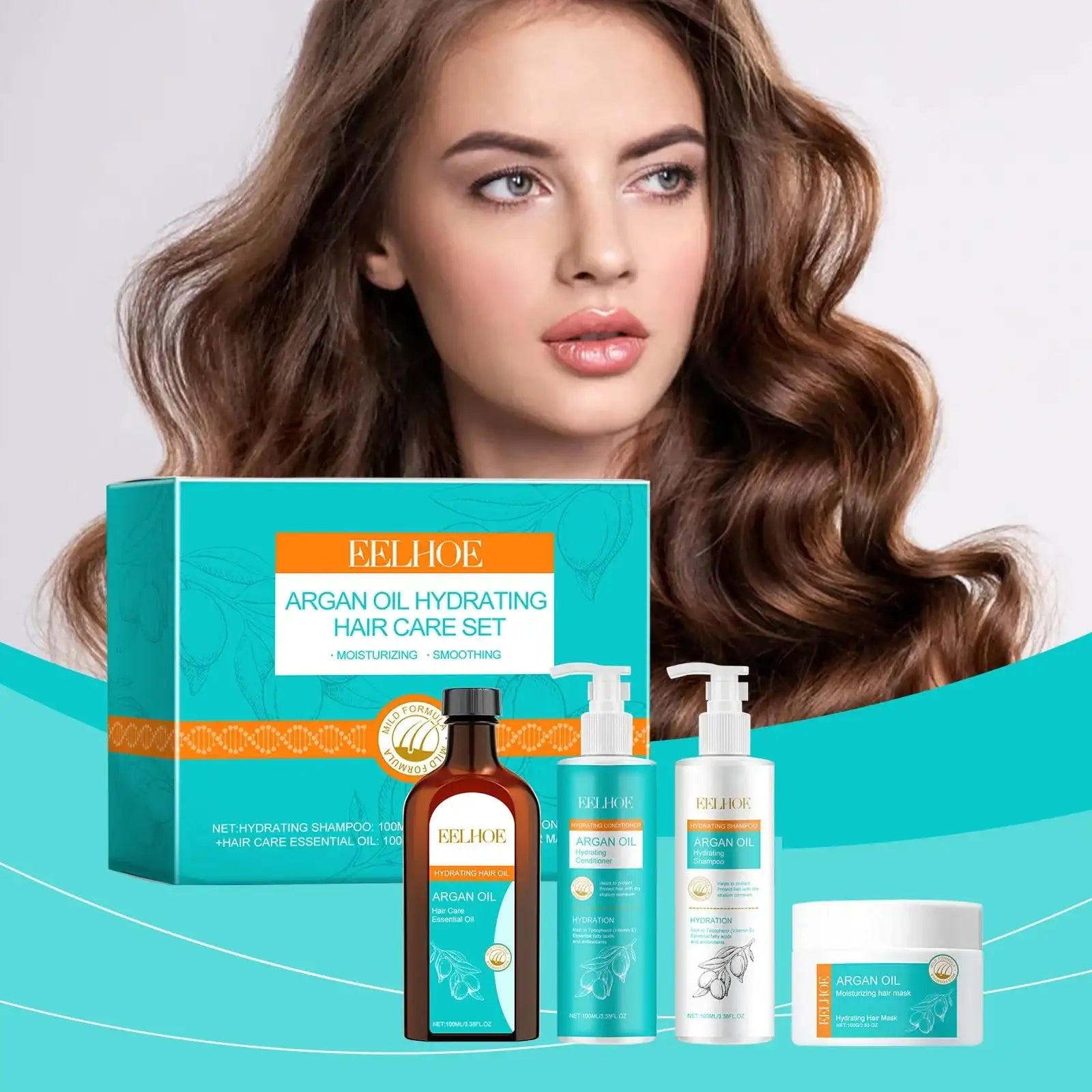 Eelhoe - Argan Oil Hydrating Hair Care Set (Original) - Lees Store