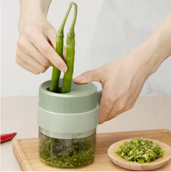 Compact Wireless Vegetable Chopper – Battery Operated, Effortless One-Touch Food Cutter
