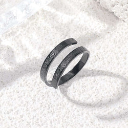 Ayatul Kursi Ring - Islamic Arabic Calligraphy Stainless Steel Adjustable Jewelry