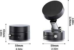 Universal Magnetic Car Phone Mount with 360° Rotation & Enhanced Suction Cup