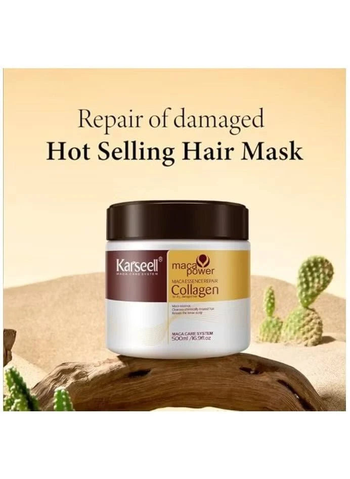 Karseell Collagen Hair Treatment - Deep Repair Mask 500ml - Lees Store